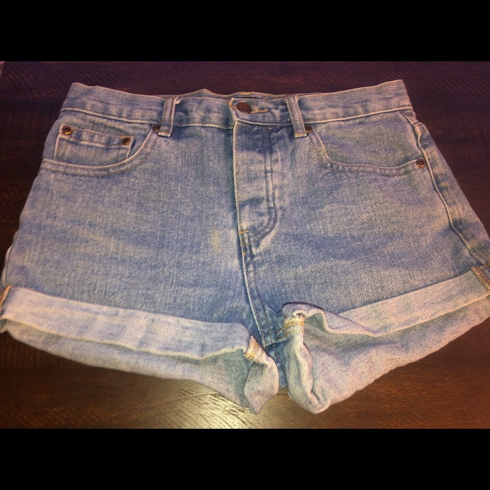Forever 21 High Wasted Jean Shorts Size 27